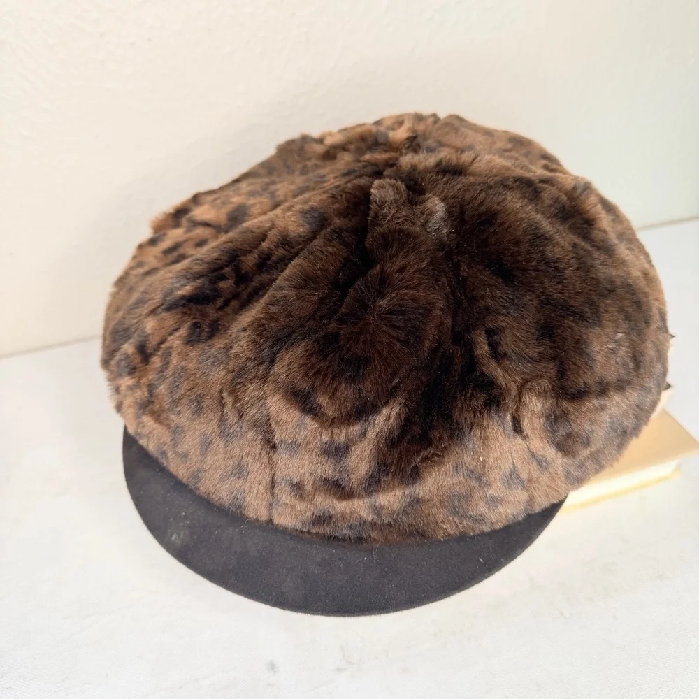 Scala faux fur baseball cap style hat